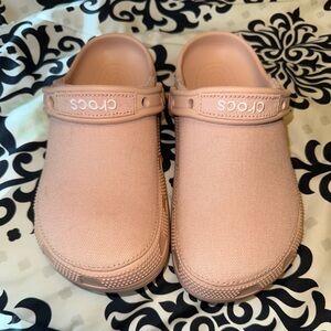 CROCS Pink Canvas Clogs